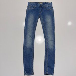 Free People Skinny Jeans Women W25 Blue Stretch Medium Wash Ladies